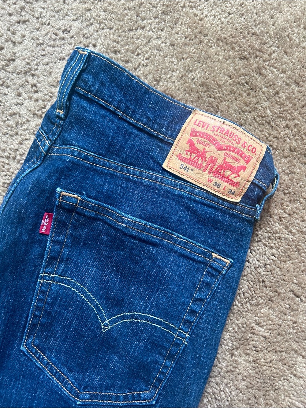 Levi's Blue Denim Jeans with 36 X 34